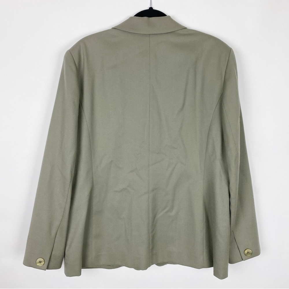 PENDLETON khaki green Wool Classic Blazer - Size 14 - Picture 2 of 7